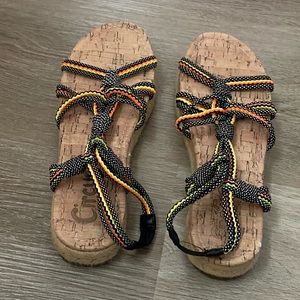 Sam Edelman Athena Espadrille Sandal Black Sz 7